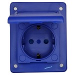 Priza ingropata 16A, 2P+E, IP54 Scame cod 570.4062